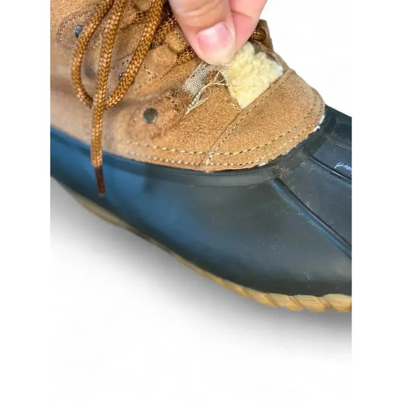 Sporto Quack Women's Duck Boots Ankle Rubber Leather 8M - Picture 8 of 11